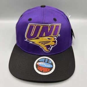 Vintage Northern Iowa Panthers Hat Men NCAA Eclipse Snap Back Cap Cotton New